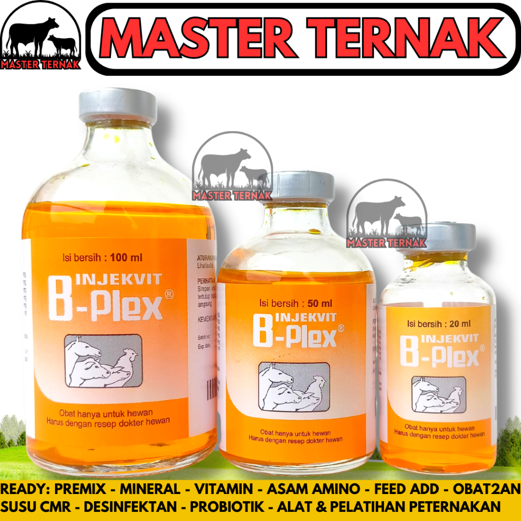 Jual INJEKVIT B PLEX 20ml 50ml Dan 100ml - Vitamin B Complex B Kompleks ...