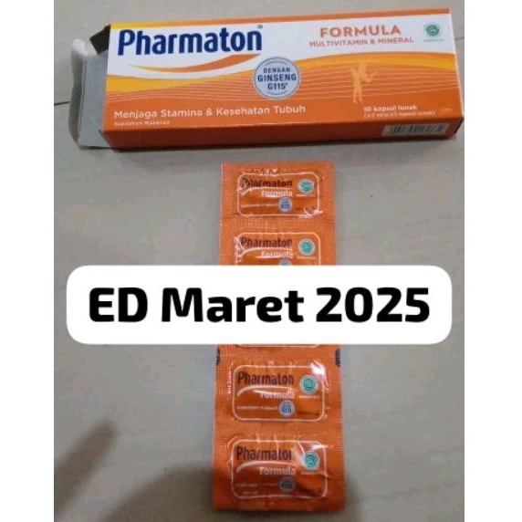 Jual Pharmaton Formula Multi Vitamin dan Mineral isi 5 kapsul ED 2025