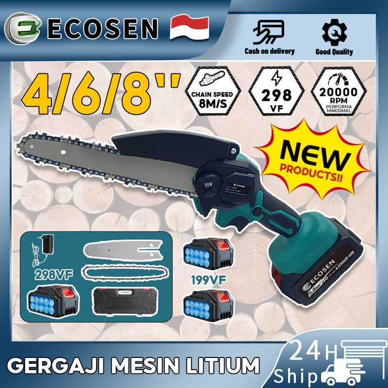 Jual ECOSNE 8/6/4 inch Mini Chainsaw Gergaji Listrik Rantai Elektrik ...