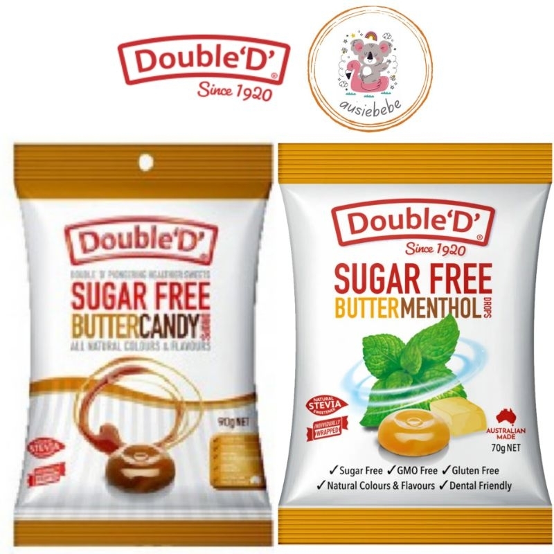 Jual DOUBLE 'D' SUGAR FREE- Butter Candy / Butter Menthol Drops