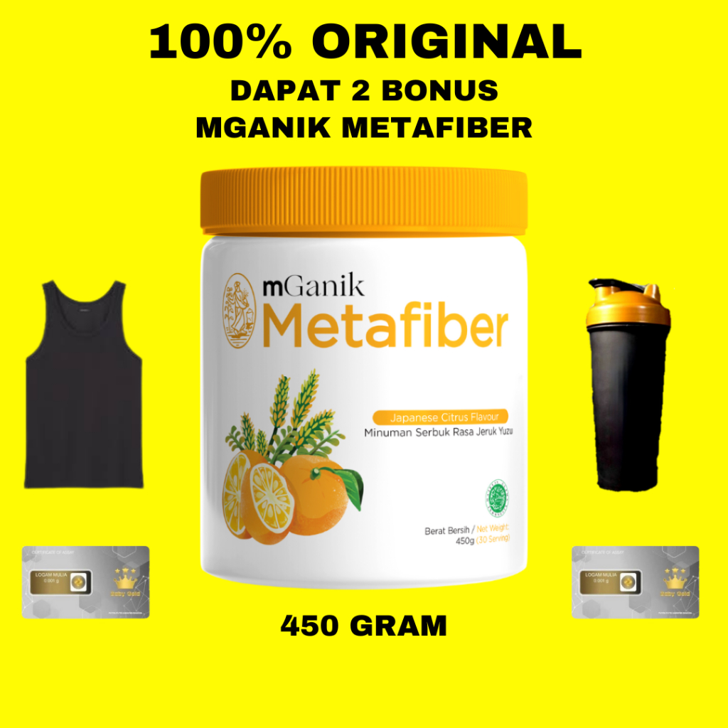 Jual M Ganik Metafiber Minuman Sugar Blocker Alami 450Gram Rasa Leci ...