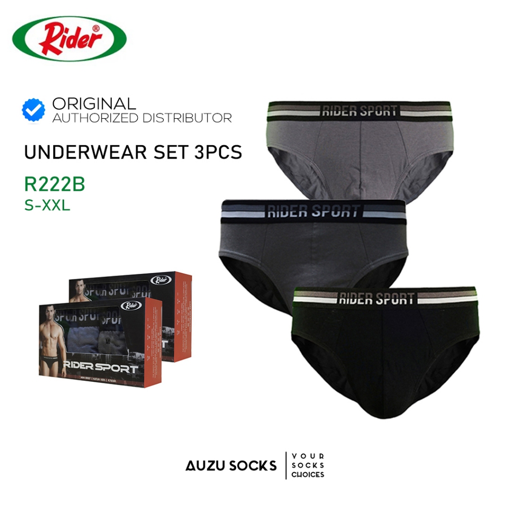 Jual Rider Sport Brief - Celana Dalam Pria R785B isi 3 Pcs | Shopee