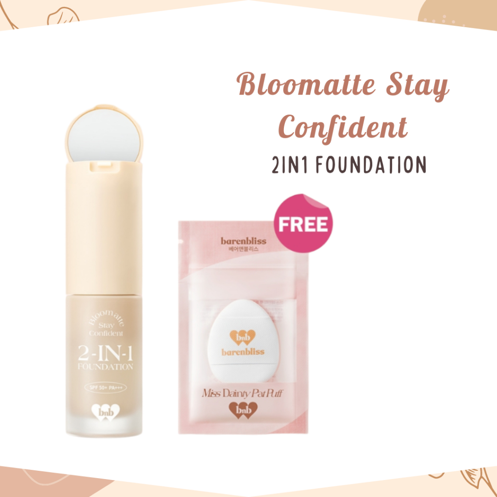 Jual Bnb Barenbliss Bloomatte Stay Confident In Foundation Spf Pa Ml Shopee Indonesia