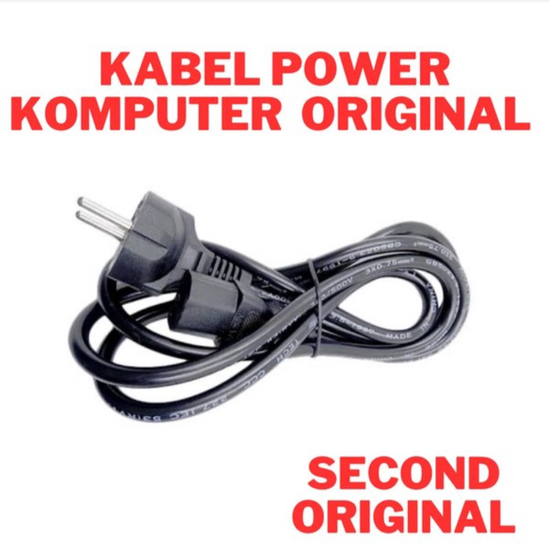 Jual kabel power komputer original | Shopee Indonesia