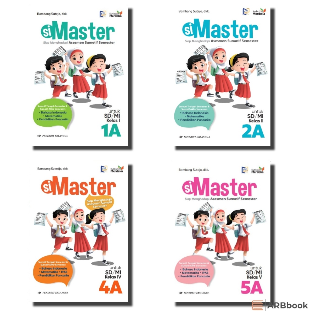 Jual BUKU SOAL ERLANGGA SIMASTER KELAS 1 S.D KELAS 6 SD KURIKULUM ...