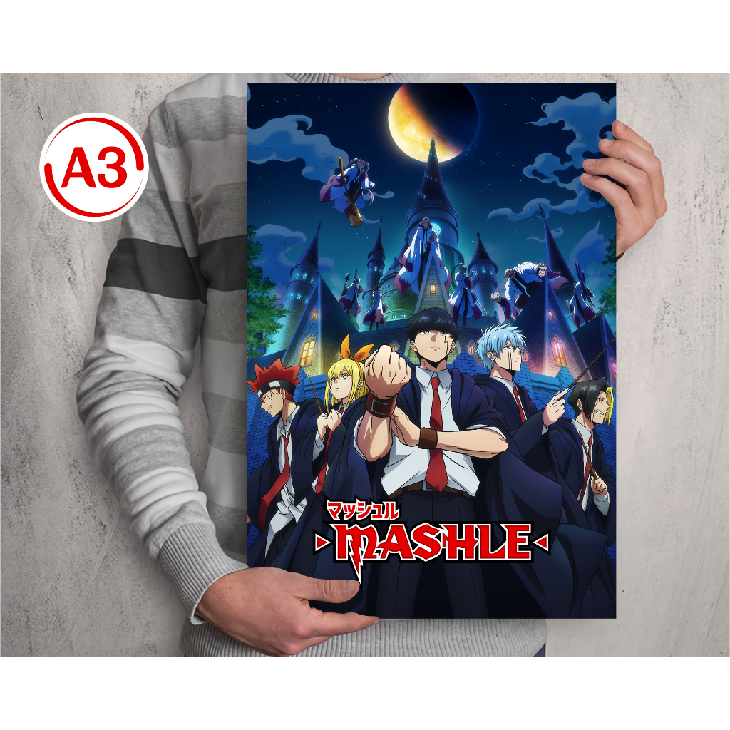 Jual Koleksi Poster A3 Anime Solo Leveling Mashle Magic And Muscle ...