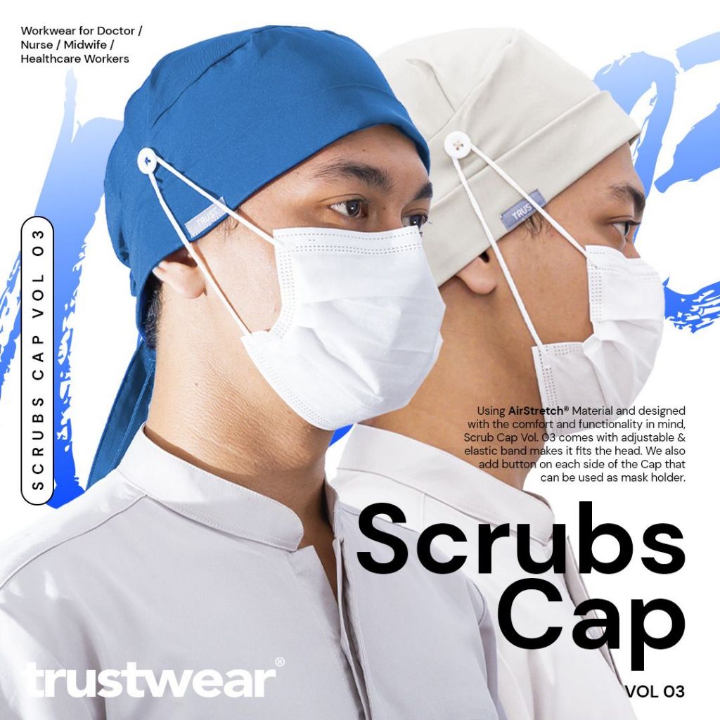 Jual Topi Operasi / Surgical Cap / Topi Koki / Chef / Pekerja Pabrik ...