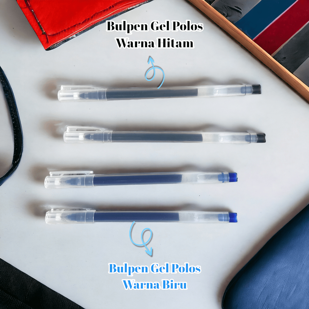 Jual (1PCS) PROMO PULPEN GEL POLOS NEW JELL - PEN GEL POLOS ISI BESAR