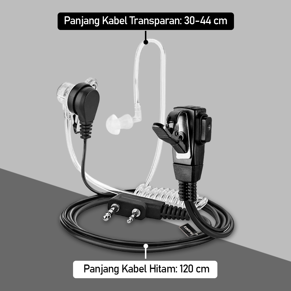 Jual PROMO Headset HT WLN FBI Tube Spiral paspampres WLAN Earphone ...