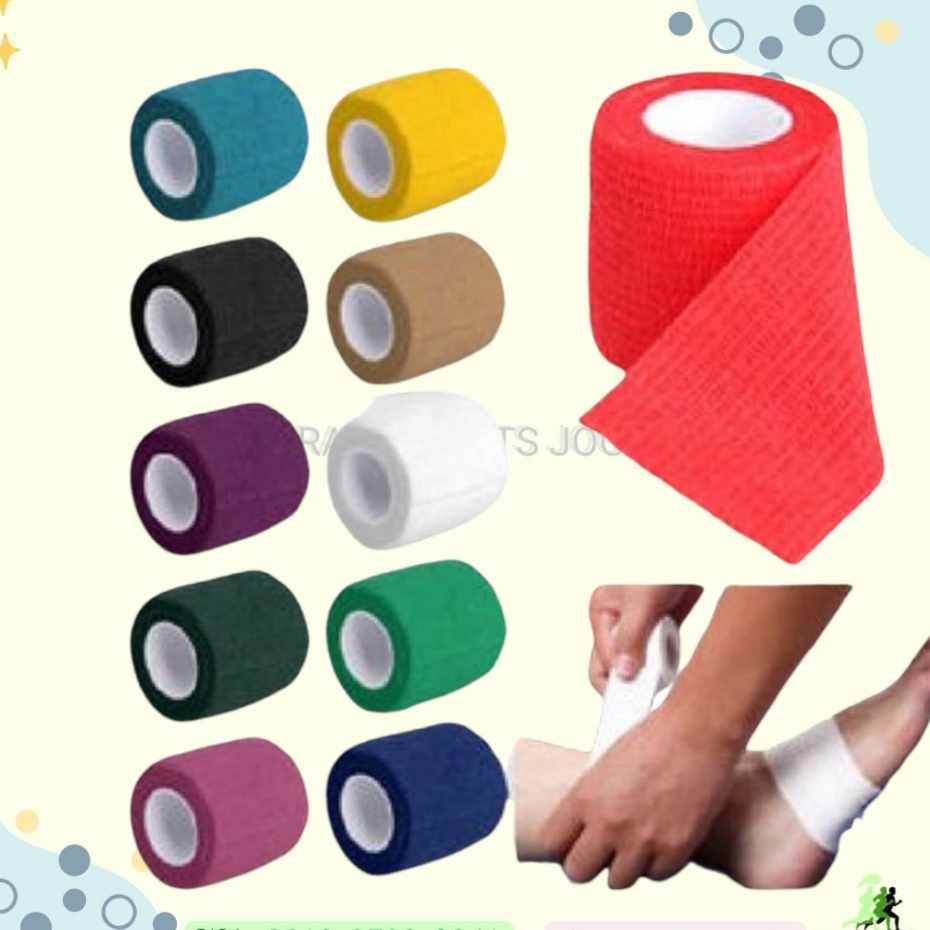 Jual Finger Tape 5cm x 4.5m self adhesive Finger Tape / Wrist Tape