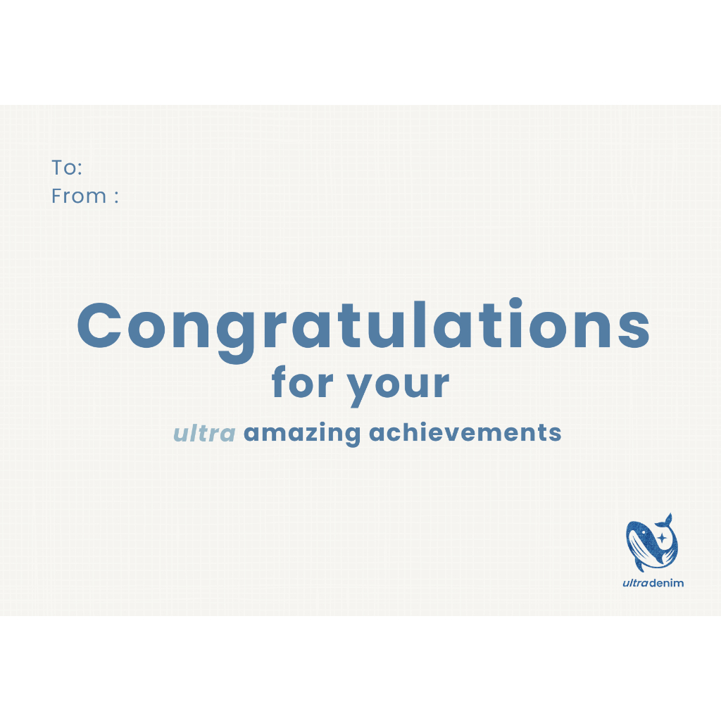 Jual Ultra Denim Greeting Card - Congratulations | Shopee Indonesia