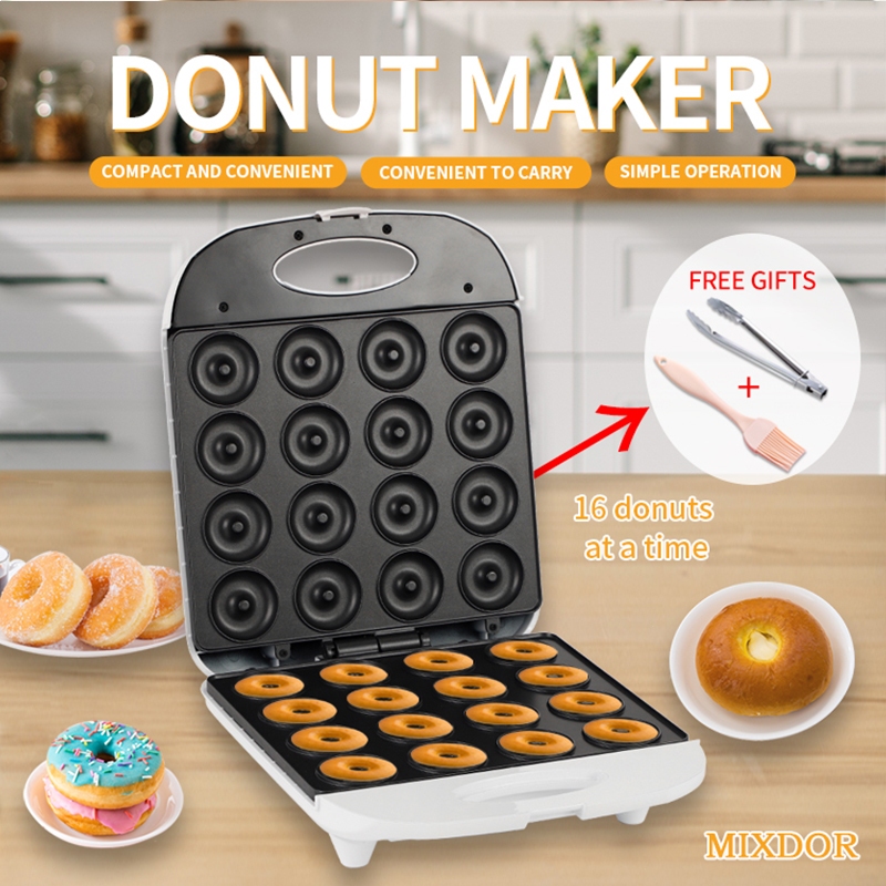 16-Loch Donut-Maschine Elektrisch 1400W - Perfekt Für Zuhause & Bäckereien