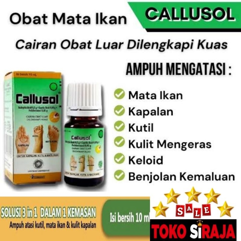 Jual Callusol 10ml Obat Kutil Kapalan Mata ikan Calusol kalusol ...