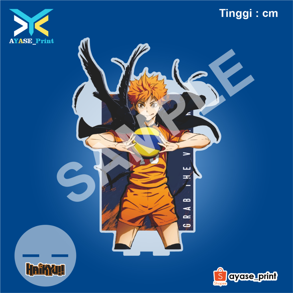 Jual Haikyu Standee Akrilik Karasuno High School Hinata Kageyama