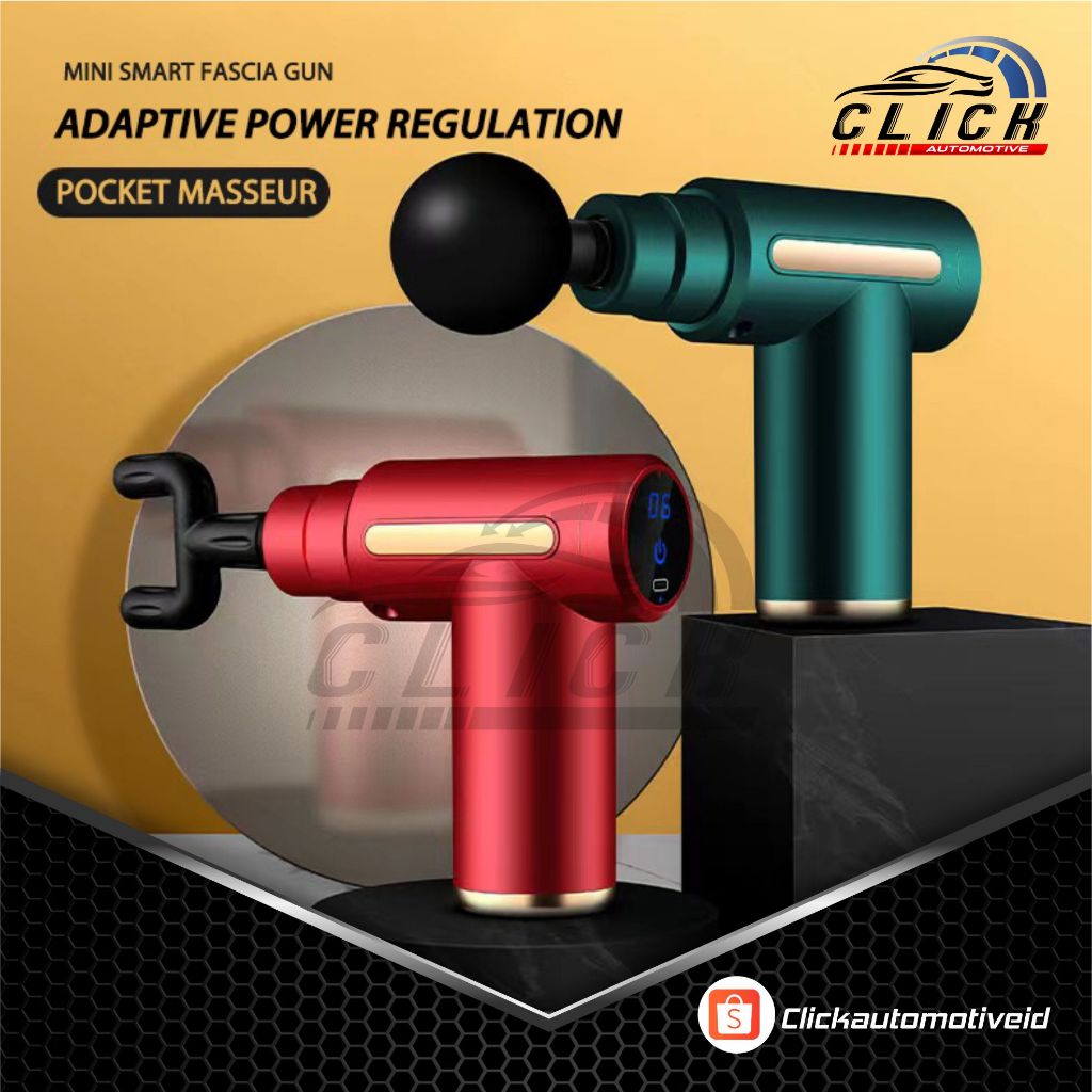Jual Massage Gun 4 IN 1 Electric Portable USB / Pijat Elektrik Fasciaes ...