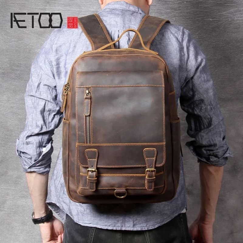 Jual Ransel pria kulit sapi crazy horse Miarka Store FASHION PRIA TAS ...
