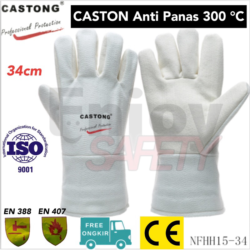 Jual Sarung Tangan Castong Anti Panas 300 ℃ Dan 500 ℃ Shopee Indonesia