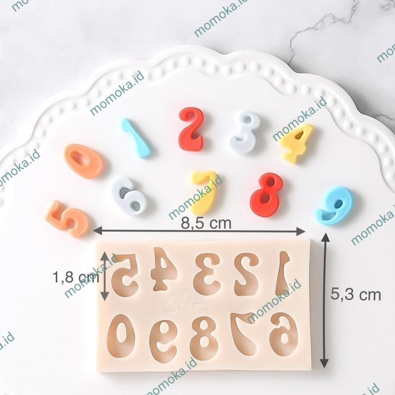 Jual Cetakan Huruf Silikon Angka Letter Alphabet Number Silicone Mold ...