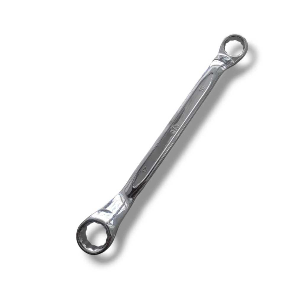 Chiave Doppia 16x17mm Cromata - Chiave Zitta Esagonale In Acciaio Vanadio - Foto 6