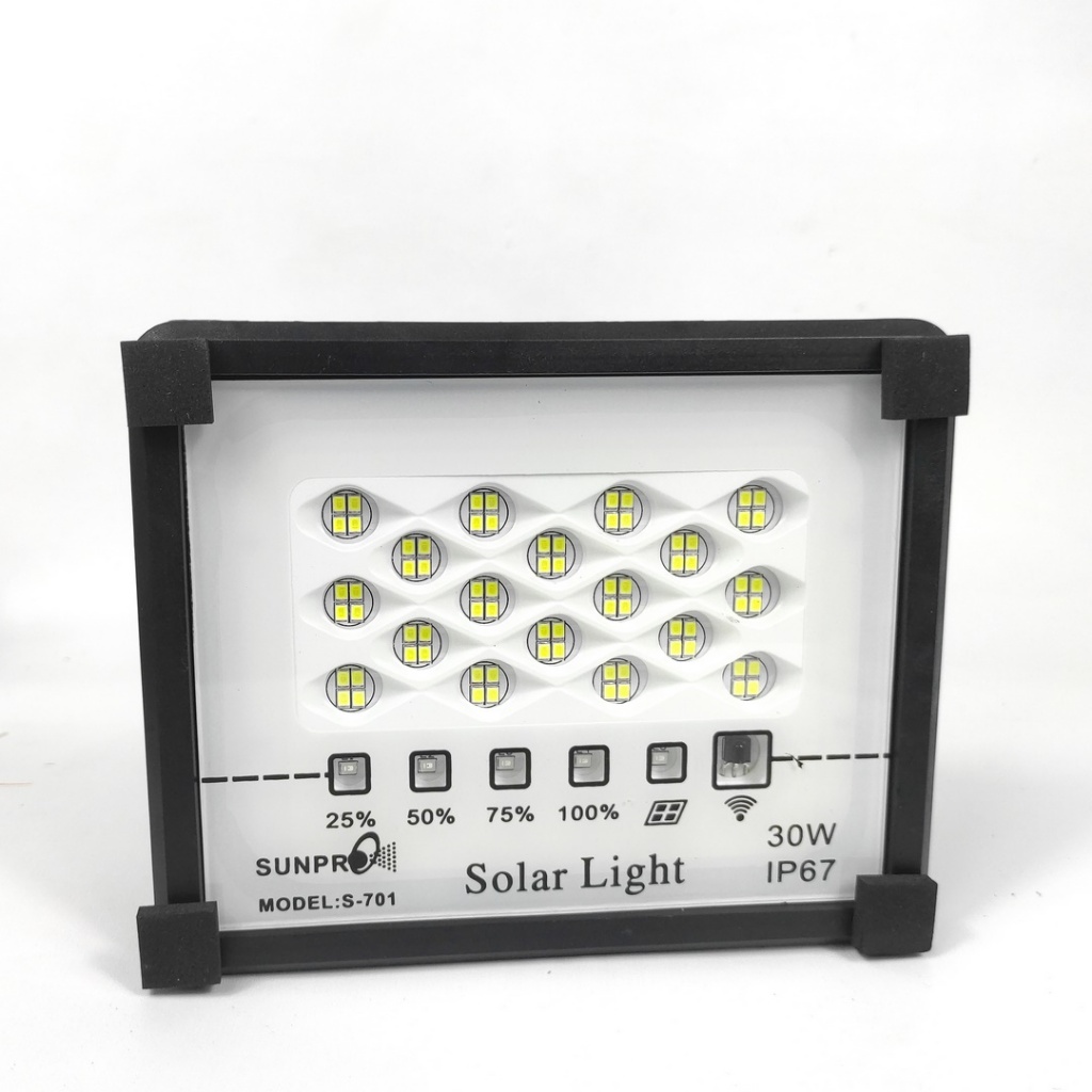 Jual Lampu Tenaga Surya 30 Watt Sunpro S - 701 / Lampu LED Solar Panel ...