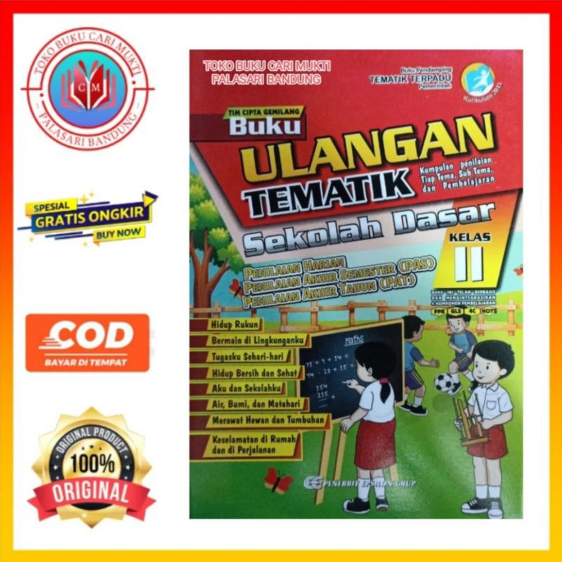 Jual Buku Ulangan Tematik Untuk SD Kelas 2 Kurikulum 2013 Edisi Revisi ...