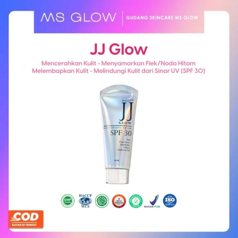 Jual MS Glow JJ Glow Moisturizing Cream 60 ML Krim Meregenerasi Sel ...