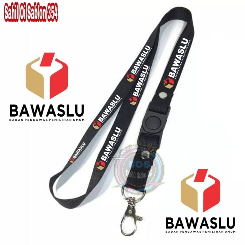 Jual LANYARD BAWASLU (BADAN PENGAWAS PEMILIHAN UMUM)GANTUNGAN KUNCI ...