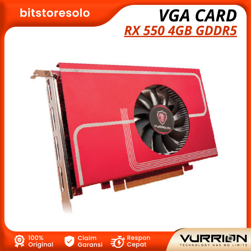Jual Vga Card Vurrion ARTPro Radeon RX 550 4GB GDDR5 4 HDMI Slot ...