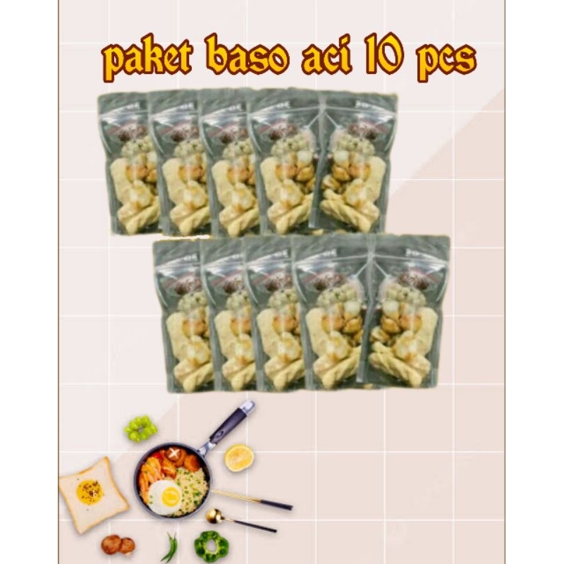 Jual Paket Baso Aci Isi 10pcs Bungkus Shopee Indonesia