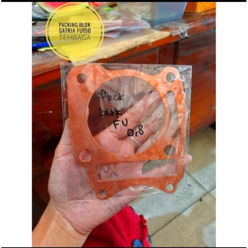 Jual PACKING BLOCK + KOP / HEAD SATRIA FU 150 TEMBAGA-BOYRENK | Shopee ...
