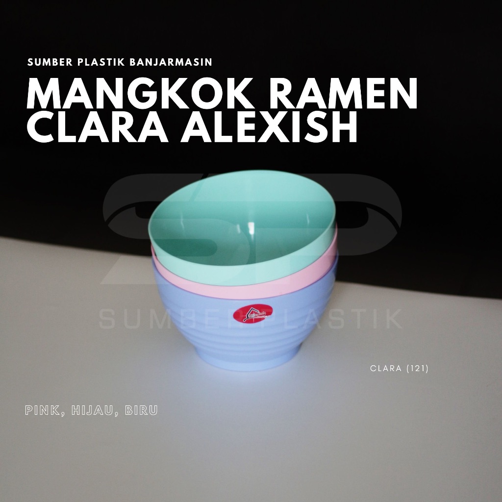 Jual Mangkok Ramen Clara Alexish Mangkuk Ulir Bulat Warna Pastel 121