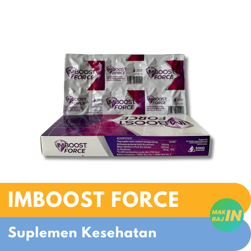 Jual Imboost Force Suplemen Daya Tahan Tubuh/Multivitamin Box 3 Strip ...