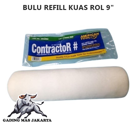 Jual GDMass BULU ROLL AMERICAN TOOLS isi besar KUAS CAT TEMBOK PUTIH ...