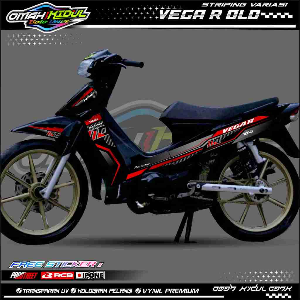 Jual STRIPING VARIASI YAMAHA VEGA R OLD / STICKER LIST MOTOR VEGA R ...