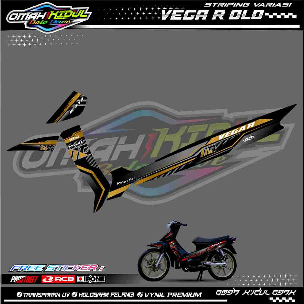 Jual STRIPING VARIASI YAMAHA VEGA R OLD / STICKER LIST MOTOR VEGA R ...