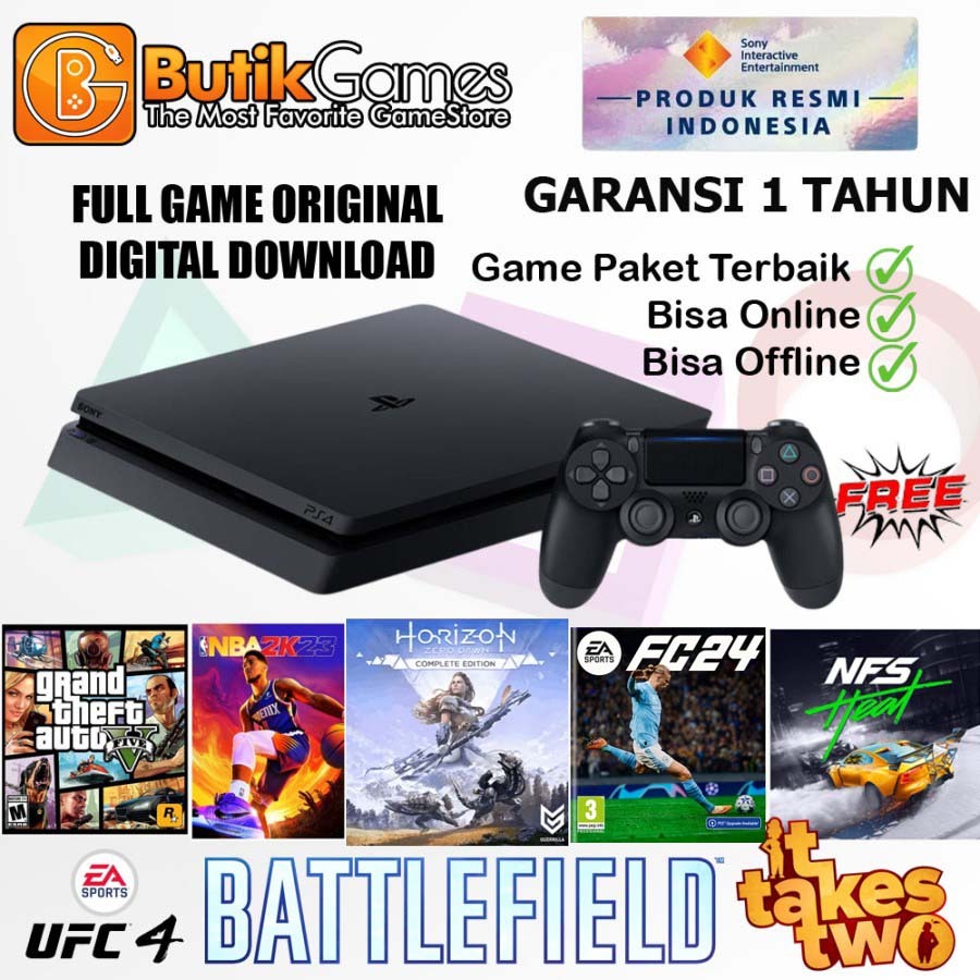 Jual PS4 Slim 1TB Sony Playstation 4 Slim 1TB Garansi Resmi Sony ...