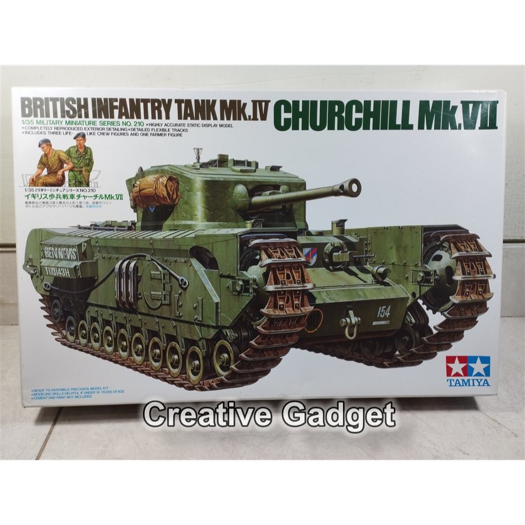 Jual British Infantry Tank Mk.IV Churchill Mk.VII - Model Kit Tamiya 1/ ...