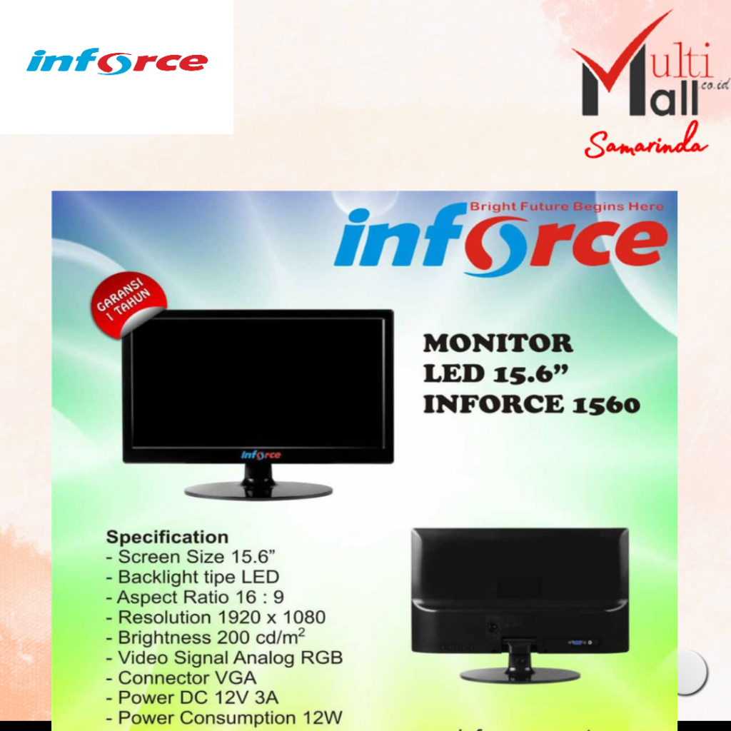 Jual MONITOR INFORCE LED 1560MW (+HDMI) | Shopee Indonesia