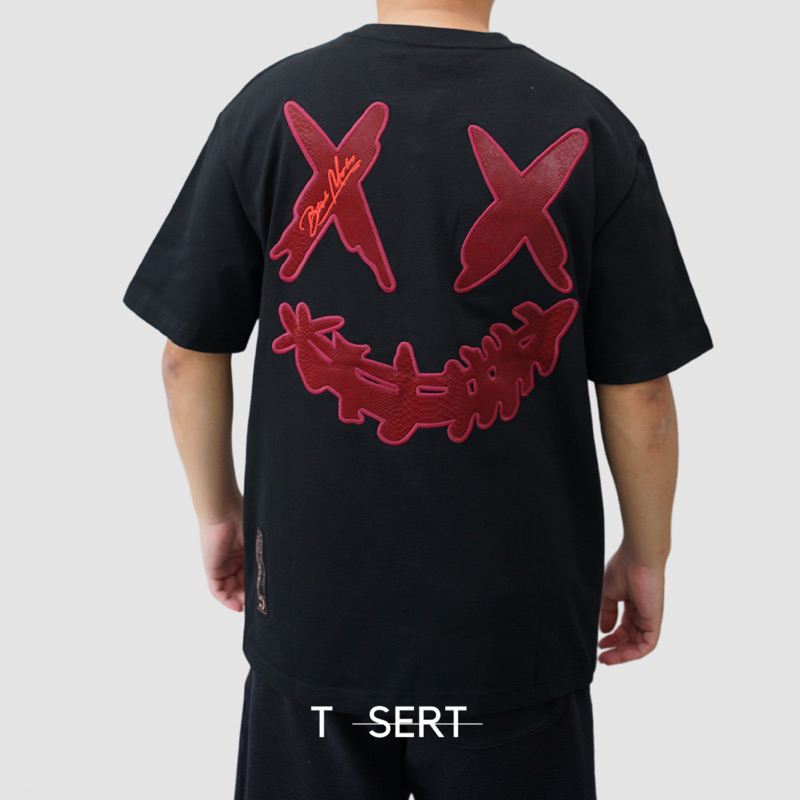 Jual RIC Ricky Is Clown Snake Skin Mamba Red Tee Black Original ( 100% ...