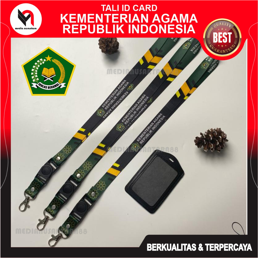 Jual Tali ID Card KEMENAG / Tali Lanyard KEMENTERIAN AGAMA Printing 2 ...