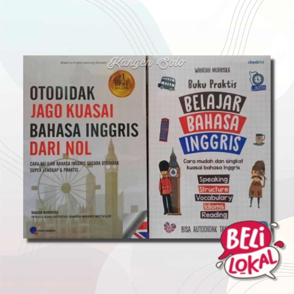 Jual PAKET 2 BUKU OTODIDAK JAGO KUASAI BAHASA INGGRIS DARI NOL + BUKU ...