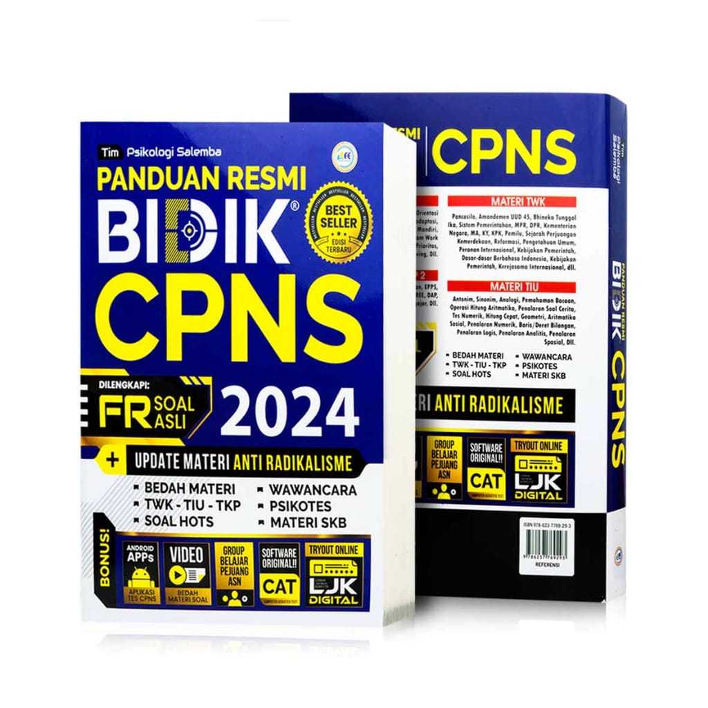 Jual Buku Tes CPNS 2024 2025 Panduan Resmi Bidik CPNS 2024 Edisi ...