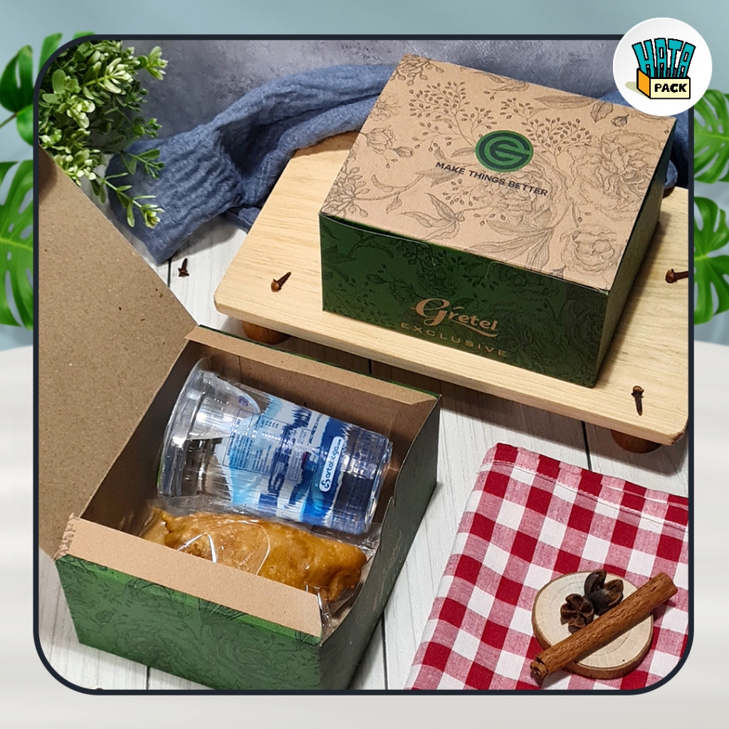 Jual Dus Snack Gretel Exclusive Brown / Snack Box Gretel Exclusive 12 x ...