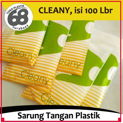 Sarung Tangan Plastik CLEANY isi 100 Pcs