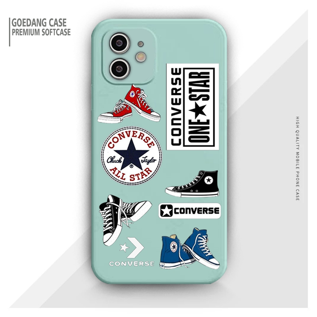 Jual Case CONVERSE STIKER Iphone 6 6S 7 8PLUS XR 11 X 12 13 14 11PRO 13PROMAX Pelindung Hp dilengkapi camera protektor dan beraneka pilihan warna yang menarik Shopee Indonesia