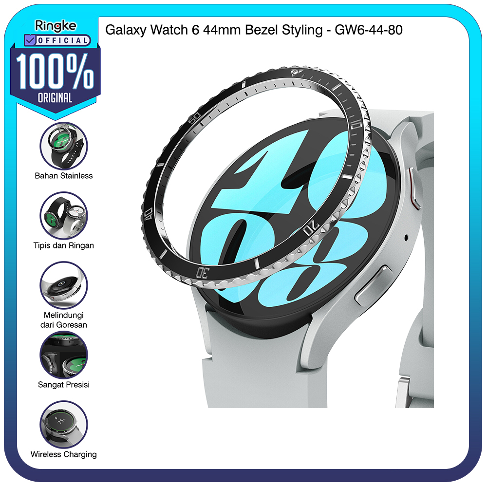 Jual Ringke Samsung Watch 6 44mm Bezel Styling GW6-44-80 Pelindung Jam ...