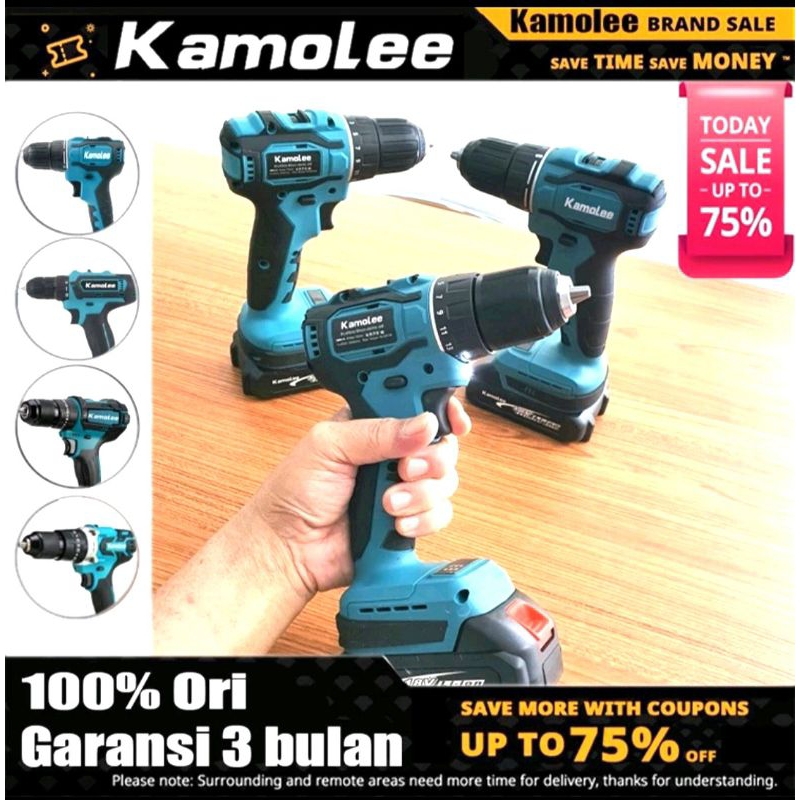 Jual Kamolee Mm Brushless Mesin Bor Cordless Mm Brushless Shopee