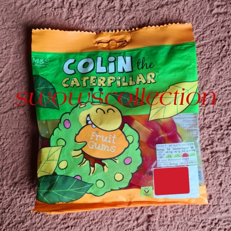 Jual M&S MARK MARKS & AND SPENCER COLIN THE CATERPILLAR FRUIT GUMS GUM JELLY CANDY PERMEN JELI