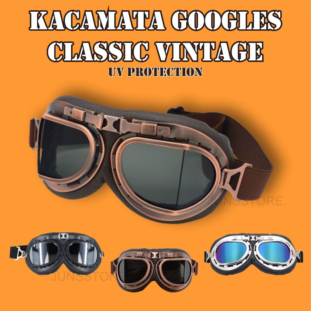 Jual Kacamata Motor Goggle Retro Motorcycle Safety Goggles Kacamata ...