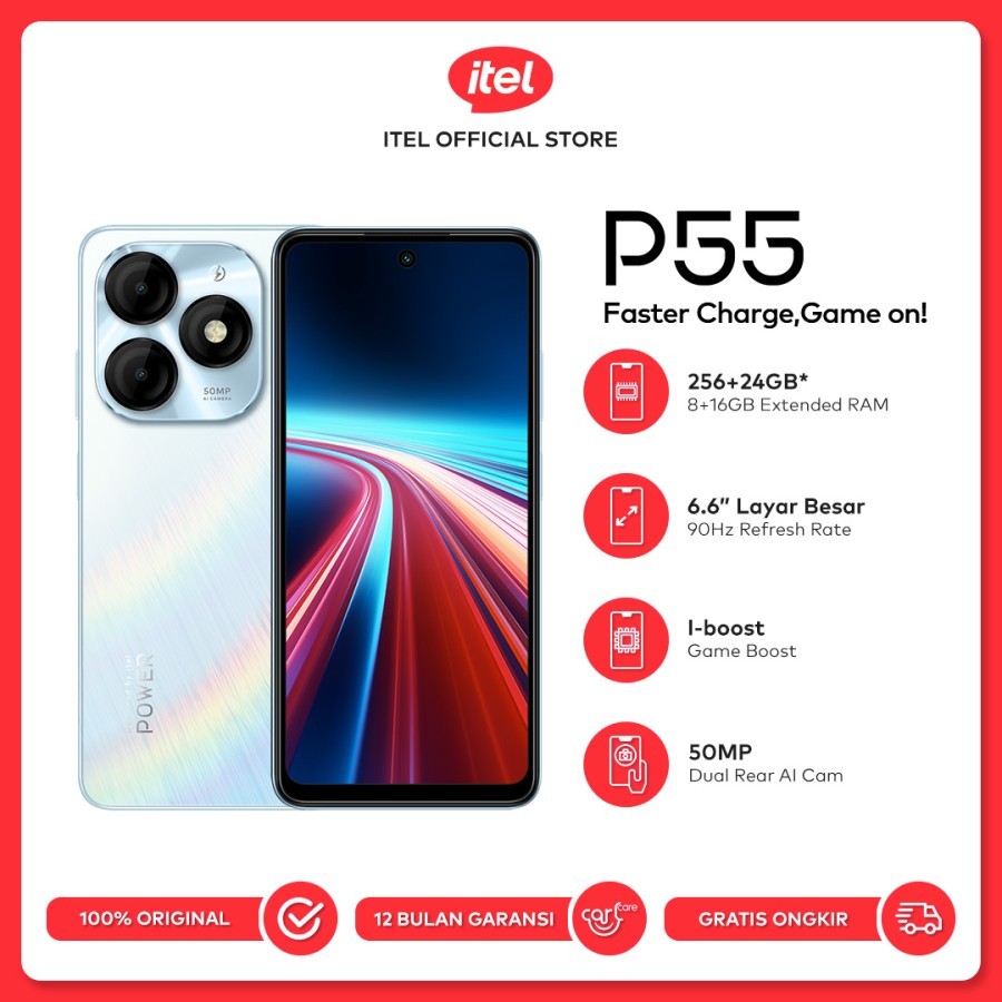 Jual Itel P55 4G 8/128 & 8/256 GB Garansi Resmi | Shopee Indonesia